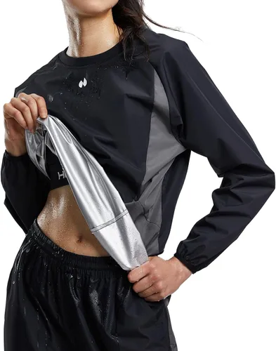HOTSUIT Traje de sauna para mujer, duradero, gimnasio, entrenamiento, sauna, chaqueta, pantalones, trajes de sudor