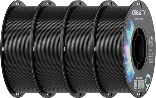 Miniatura 27 de Creality Filamento ABS de 1.75mm, color negro, 2 kg, paquete de filamento para impresora 3D, excelente resistencia, inodoro, no tóxico, estabilidad