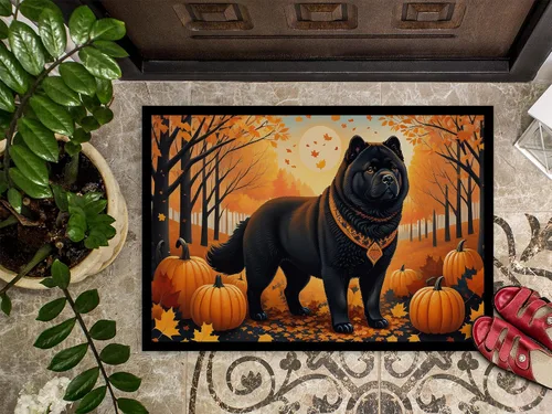 Miniatura 3 de Caroline's Treasures DAC1036MAT - Tapete negro para puerta delantera, 18 x 27 pulgadas, para interiores y exteriores, para entrada, antideslizante