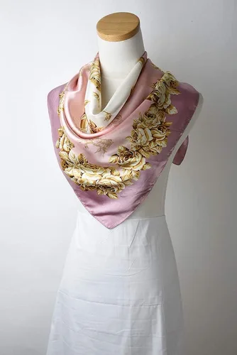 Miniatura 3 de corciova - Bufanda cuadrada grande para mujer, diadema sedosa para cabello rizado, lazo para dormir por la noche, bandana a la moda, 35 x 35 pulgadas
