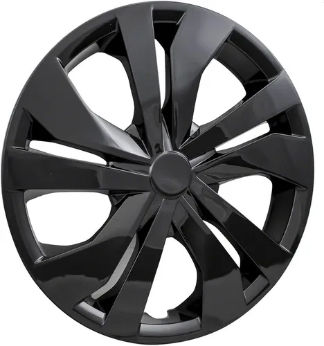 Miniatura 3 de Juego de 4 fundas para ruedas de 15 pulgadas y 5 radios dobles para Nissan Versa Sedan/S 2020-2025, color negro brillante