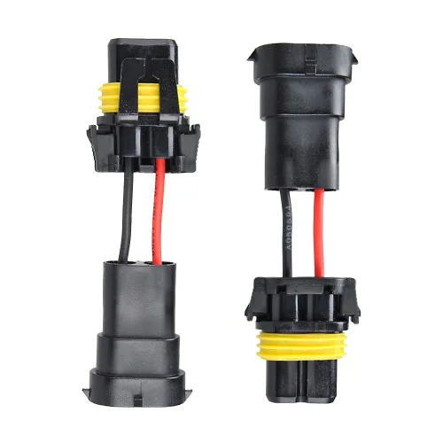 Miniatura 5 de MUYI 2 adaptadores H11 a 9006 macho a hembra Conversor Convierte el arnés de cableado de la luz antiniebla de la coleta