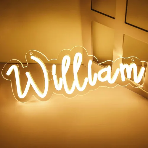 Miniatura 13 de Letrero de neón Emma para decoración de pared, luz LED con nombre para dormitorio de niños, decoración de fiesta de cumpleaños, tamaño 11.8 x 5.1