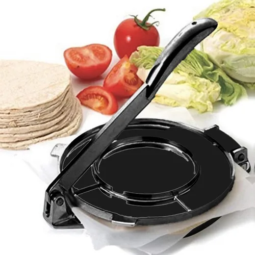 Miniatura 5 de Prensa de tortilla, Tortilla de aluminio, Tortilla de servicio pesado y Roti Maker, Tortillera Pataconera, Prensa de masa de harina Tortilla Prensa