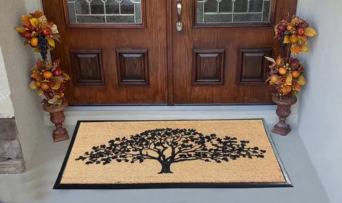 Miniatura 132 de A1HC Tapete para Puerta de Fibra de Coco Natural y Caucho, 30"x48" – Grueso, Duradero, Resistente, Anti-Desprendimiento, Resistente a