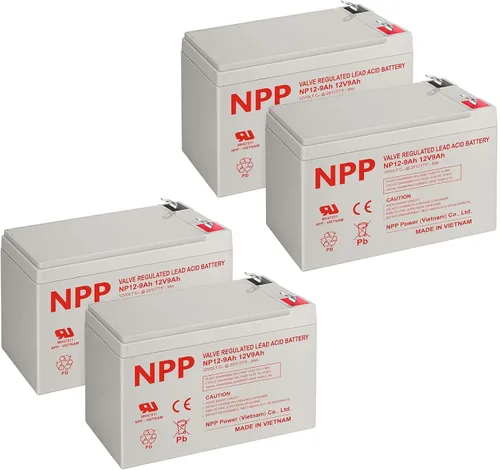 Miniatura 8 de NPP Batería AGM NP12-9Ah de 12 V 9 Ah, terminales F2, repuesto de batería recargable para UPS, iluminación de emergencia con alarma Verizon FiOS