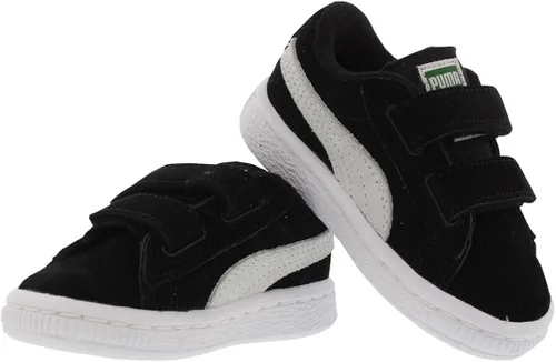 Miniatura 7 de PUMA Tenis unisex de gamuza con 2 correas para niño, NegroBlanco