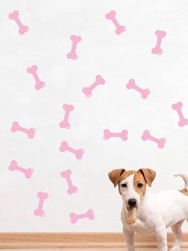 Miniatura 4 de Juego de 40 calcomanías de pared de huesos para decoración de espacio de perro, calcomanías de pared de hueso de perro, casa de cachorro, hogar