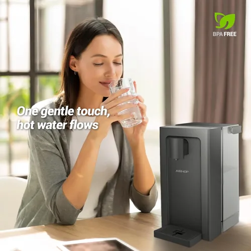 Miniatura 6 de AIRHOP Dispensador de Agua Caliente Instantáneo, Dispensador de Agua de Encimera de Calentamiento Rápido con Seguros para Niños, Dispensador de 5
