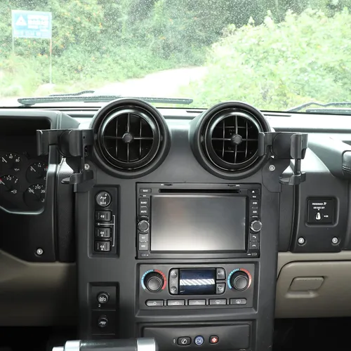 Miniatura 3 de PIUGILH Soporte de teléfono con ventilación lateral para automóvil, apto para Hummer H2 2003-2007 soporte de teléfono para automóvil, manos libres