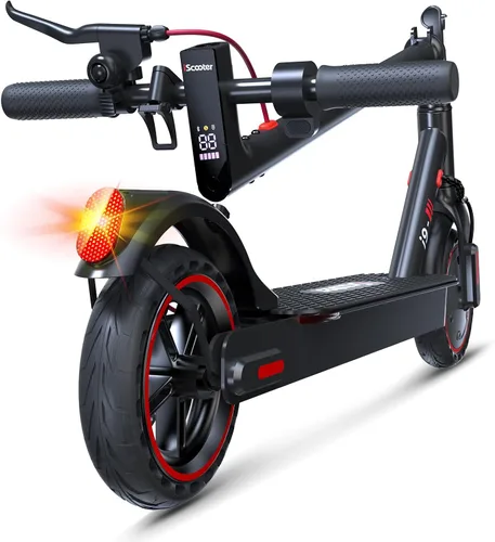 iScooter Scooter eléctrico para adultos y niños grandes, velocidad máxima de 19 Mph, rango máximo de 18 millas, scooter E plegable y ligero con