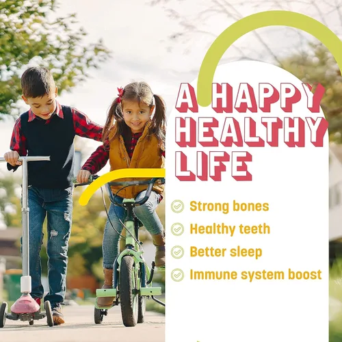 Miniatura 5 de GreenPeach Calcio líquido para niños – Suplemento de magnesio, D3 y zinc – Citrato de calcio y vitamina D3 jarabe calmante para niños – Sin azúcar