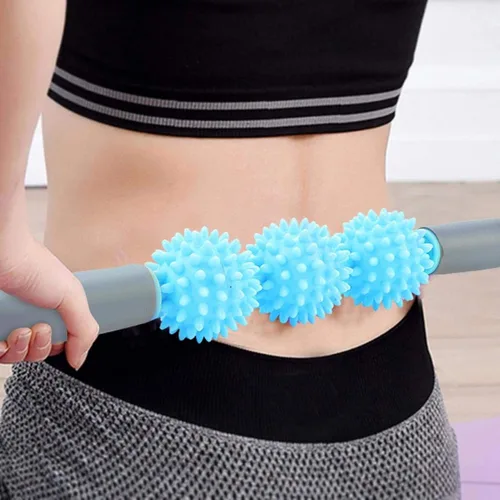 Miniatura 5 de Muscle Roller Stick - Barra de masaje para celulitis para espalda, brazos, hombros, piernas (azul)