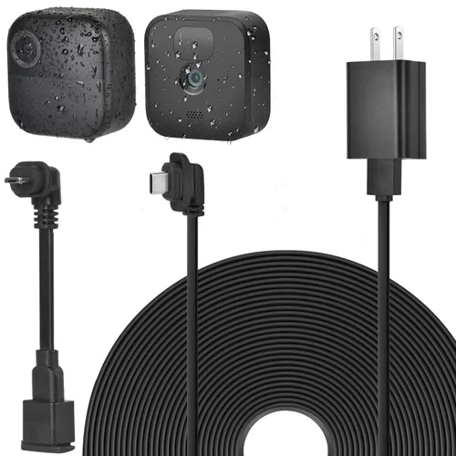 Cable de alimentación resistente a la intemperie de 30 pies para Blink Outdoor 4 (4.ª generación), Blink para exteriores/interiores (3ª generación)