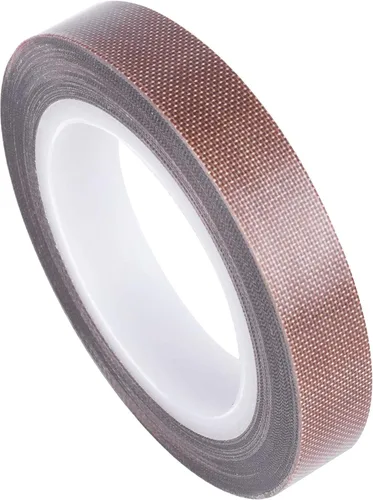 Cinta de teflón, cinta de PTFE de tela de 1/2 pulgada y 30 pies para sellador al vacío, máquina selladora de mano e impulso, cinta adhesiva de fibra