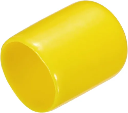 Miniatura 57 de uxcell 25 tapas de goma de 0.787 in de vinilo de identificación redonda tapa tapa de rosca de tornillo protectores negro