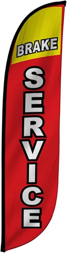 Miniatura 27 de LookOurWay Bandera de plumas, bandera publicitaria de 12 pies de alto para promoción de negocios y eventos, solo bandera, detalles automáticos