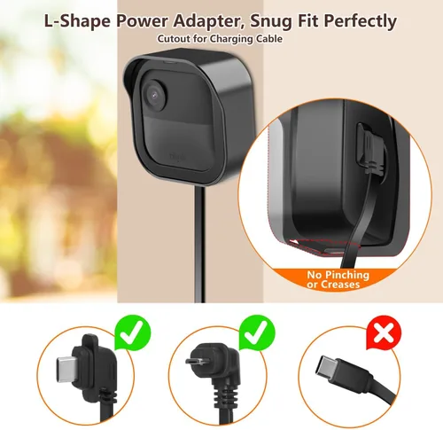 Miniatura 3 de Soporte de pared para cámara al exterior de Blink, carcasa protectora impermeable con recorte de carga para la nueva Blink Outdoor 4