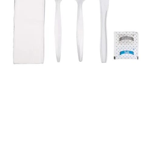 Miniatura 5 de Karat U2202W PP Cubiertos Kits Sal y Pimienta - Blanco (Caja de 250)