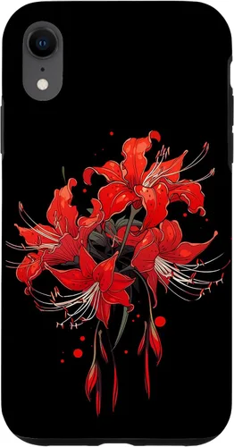 Miniatura 24 de iPhone 14 Red Spider Lily Funda de anime de manga estética japonesa japonesa