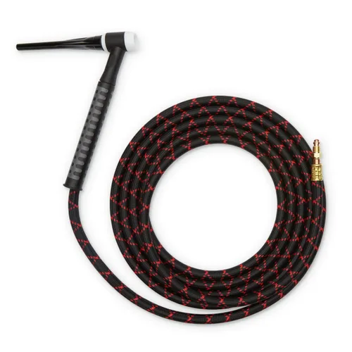 Lincoln Electric Caliber Serie 17 - Antorcha TIG | para soldadura TIG refrigerada por aire, cabezal de antorcha flexible, 12.5 pies, cable de 1