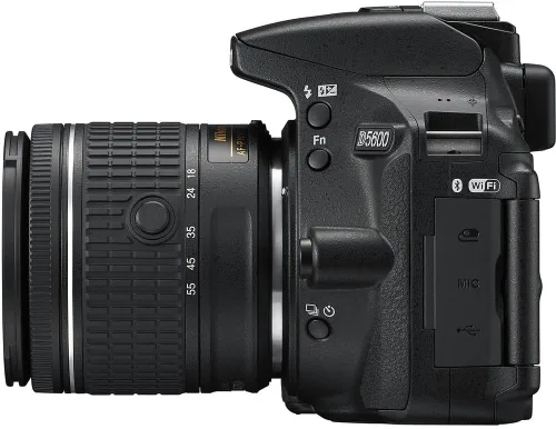 Miniatura 6 de Nikon D5600 - Cámara digital DSLR de 24.2 MP con lente AF-P DX de 0.709-2.165 in (1576) Paquete Deluxe -Incluye: tarjeta SD Sandisk de 64 GB + bolsa