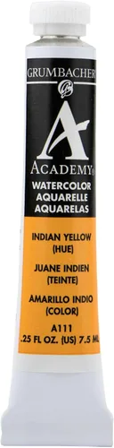 Miniatura 17 de Grumbacher Academy Pintura de acuarela, 0.3 fl oz/0.25 onzas, Siena cruda (A171)