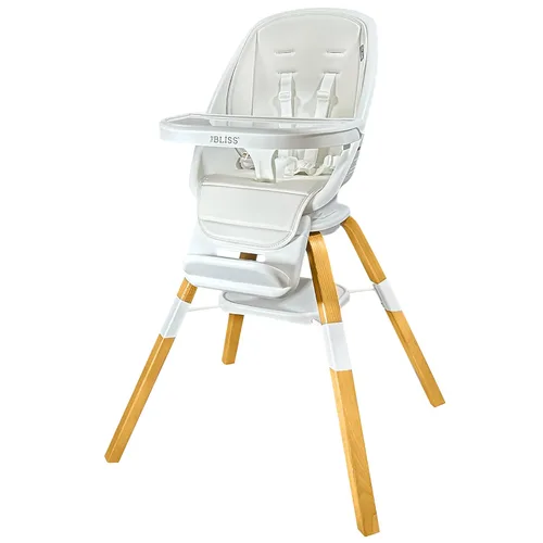 Miniatura 13 de TruBliss Turn-A-Tot - Silla alta para bebés y niños pequeños, comedero portátil de madera 2 en 1 o asiento ajustable para niños con giro de 360 Earl