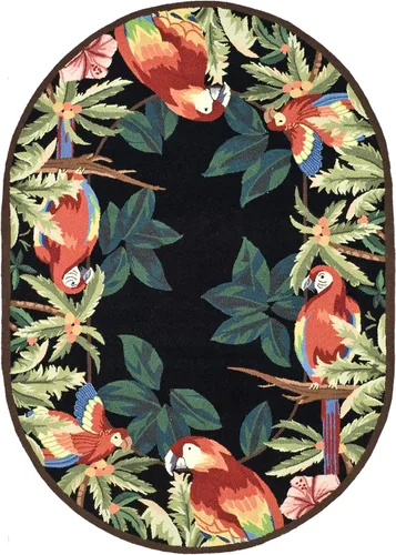 Miniatura 13 de SAFAVIEH Chelsea Collection - Alfombra decorativa de 1 pies 8 pulgadas x 2 pies 6 pulgadas, color negro, lana de campo francesa enganchada a mano