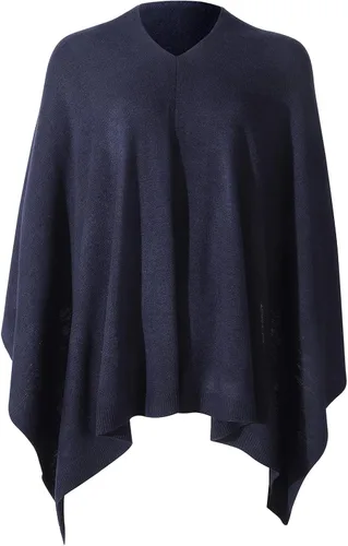 Miniatura 35 de Fomolom Ponchos para mujer, versátil, ligero, tejido sólido, chal envolvente, bufanda, accesorios para mujer