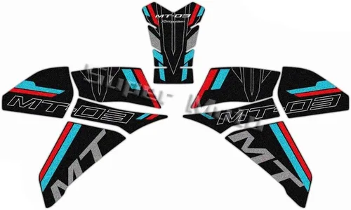 Miniatura 6 de Tank Pad Sticker Motorcycle Anti Slip Knee Grip Pad Fuel Tank Stickers Gas Cap Oil Protect Pad Frosted Decals for Yam&aha MT03