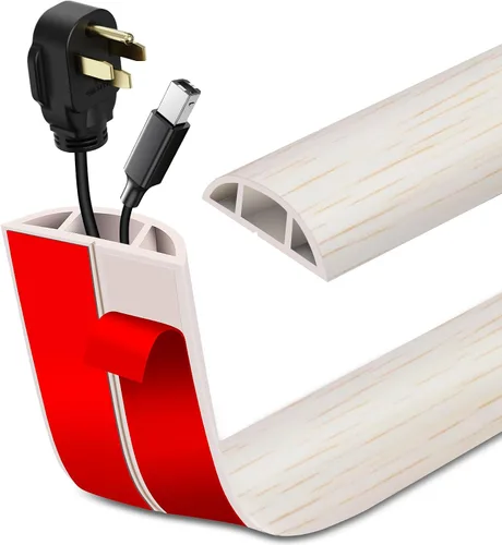 Miniatura 10 de Cubierta de Cable para Piso Autoadhesiva Ocultador de Cables Cubiertas de Cable de Extensión para Piso Protector de Cable de Alimentación para Piso