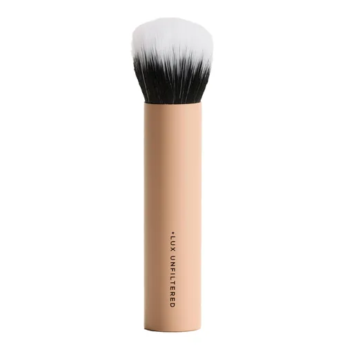 + Lux Unfiltered - Brocha de mezcla facial para maquillaje - Brocha para rubor, bronceador, contorno y base para líquidos o cremas - Para pulir y