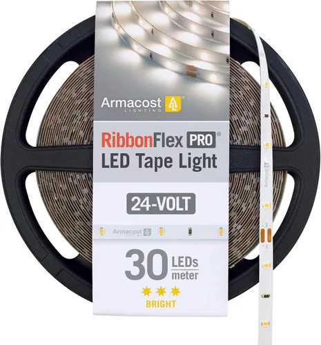 Miniatura 50 de Armacost Lighting RibbonFlex Pro 136230 - Tira de luces LED blancas de 24 V, 120 LED/m, 2700K, 16.4 pies