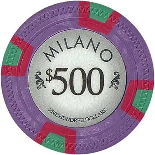 Miniatura 7 de Fichas de póquer Milano por Claysmith Gaming. Fichas de póquer de arcilla de calidad de casino en juegos de 25
