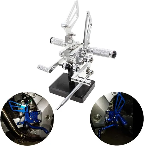 Miniatura 8 de PROCNC Estriberas traseras de aluminio para motocicleta Reposapiés Estriberas traseras Apoyapiés Compatible con Suzuki GSXR1000 2000 2001 2002 2003