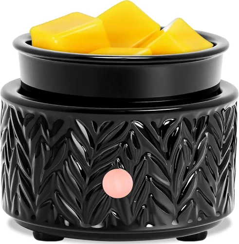 Miniatura 20 de EQUSUPRO - Calentador de cera para derretir cera perfumada, calentador eléctrico de cera de cerámica 4 en 1, quemador de cera de fragancia
