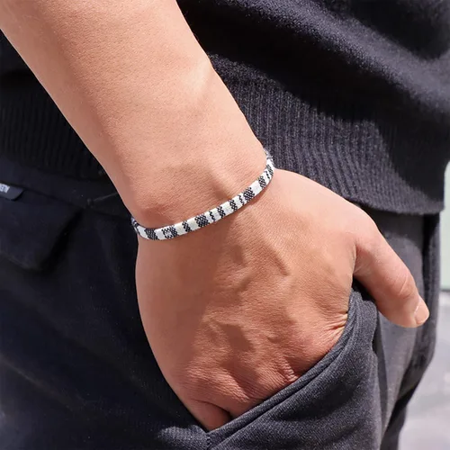 Miniatura 3 de Pulsera de playa de eslabones para hombres y mujeres, pulseras para hombres, pulseras bohemias hechas a mano, pulseras envolventes de joyería