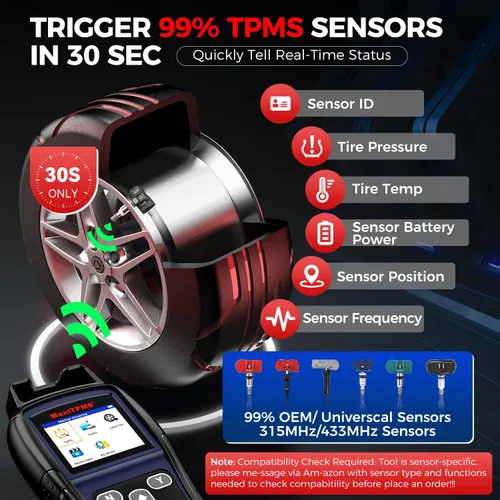 Miniatura 4 de Autel MaxiTPMS TS501 PRO herramienta de programación TPMS, igual que TS508, herramienta de reaprendizaje TPMS 2025 más nueva que TS501 TS408S