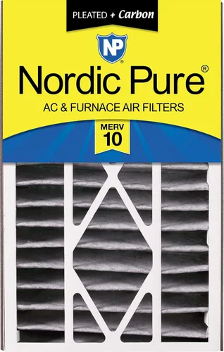 Miniatura 11 de Nordic Pure 16 x 25 x 5 (tamaño real: 15 5/8 x 24 1/8 x 4 7/8) Filtro de aire Air Bear Merv 8 de repuesto para reducción de olores de carbono puro
