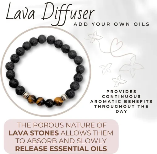 Miniatura 5 de zorbitz Protección Difusor de lava pulsera, café, 7