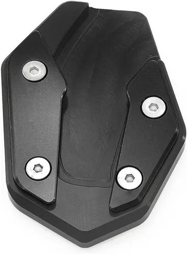 Miniatura 3 de Soporte lateral para motocicleta para YZF R3 R25 MT03 MT25 2019-2022 Soporte de extensión de placa de soporte para pie Placa de ampliación (negro)