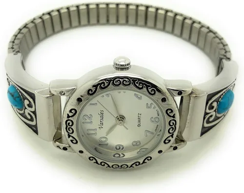 Miniatura 3 de Varsales Reloj de moda con banda elástica elástica Western Stones para mujer