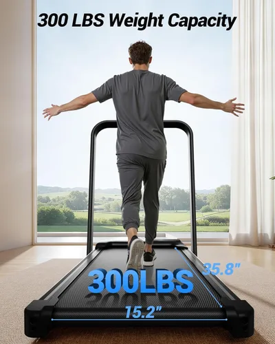 Miniatura 7 de CURSOR FITNESS Caminadora 3 en 1 con inclinación del 15%, 0.6-6.2MPH, plegable, silenciosa, para oficina en casa, 2.5 HP debajo del escritorio