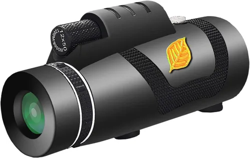 Miniatura 9 de Telescopio monocular, alta potencia de 12 x 50 pulgadas, alcance de prisma de mano con soporte para teléfono inteligente para adultos BAK4 FMC