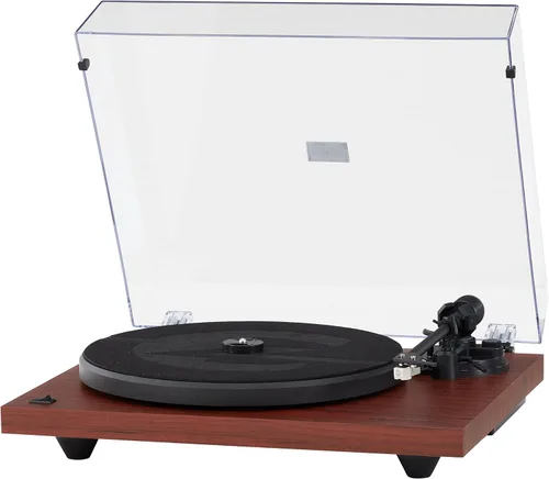 Miniatura 3 de Crosley C6B-MA tocadiscos Bluetooth con accionamiento por correa con brazo de tono ajustable, caoba Mahogany
