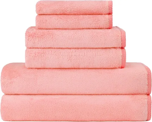 Miniatura 20 de Orighty Paquete de 2 toallas de baño (27 x 54 pulgadas), tacto suave, altamente absorbente, microfibra de secado rápido para cuerpo, deportes, yoga