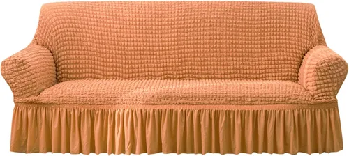 Miniatura 33 de Qubjus Funda Elástica para Sofá Fundas para Sofá Lavables Funda para Sofá Sillón Cama Protector de Muebles de Fácil Ajuste con Parte Inferior Beige