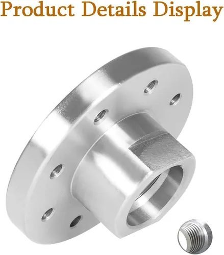 Miniatura 5 de kimllier Placa frontal de torno de acero de 3 pulgadas para torno de madera, apta para husillo de 1 pulgada x 8TPI sin tornillo