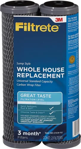 Miniatura 9 de Filtrete Filtro de Agua Ranurado para Toda la Casa de Capacidad Estándar, 5 Micrones, Filtro Universal, Filtro de Inserción Estilo Sumidero, 2